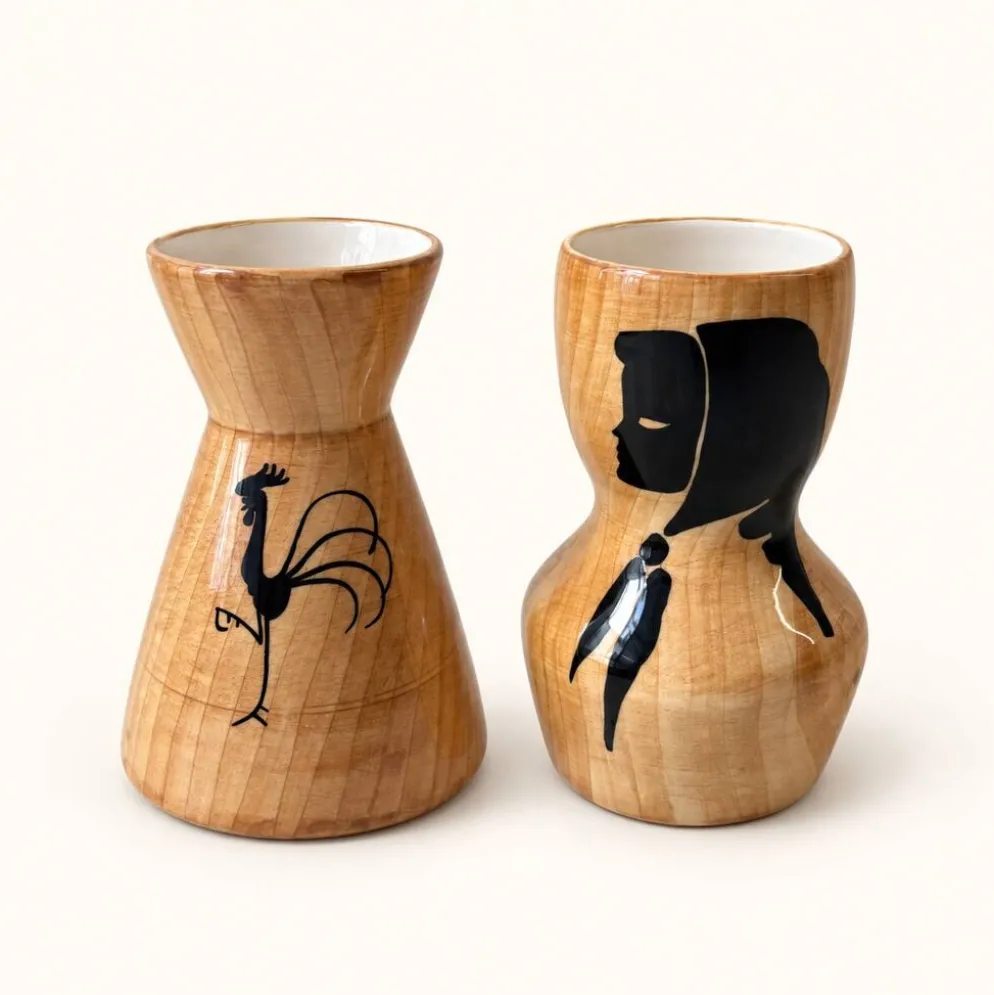 Duo de céramiques Grandjean Jourdan Vallauris