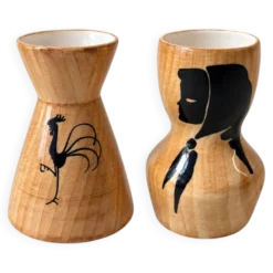 Duo de céramiques Grandjean Jourdan Vallauris