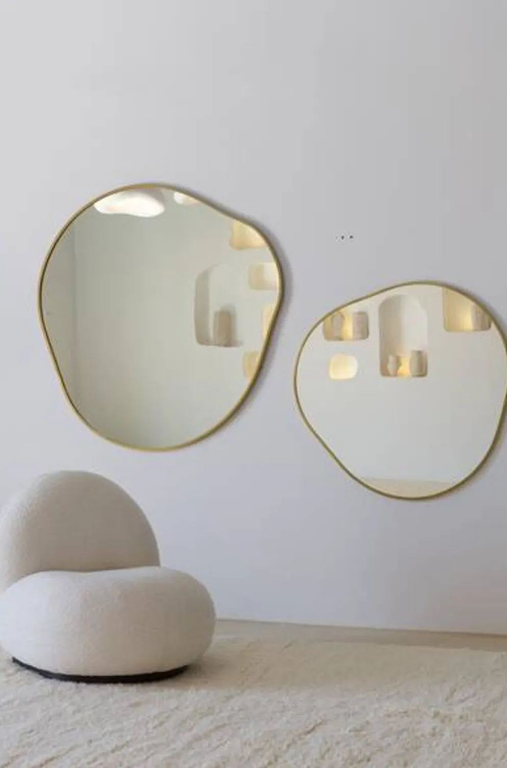 Duo de miroirs irréguliers Bossa Nova