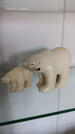 Duo d'Ours polaires série Lilla Zoo de Lisa Larson