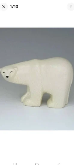 Duo d'Ours polaires série Lilla Zoo de Lisa Larson