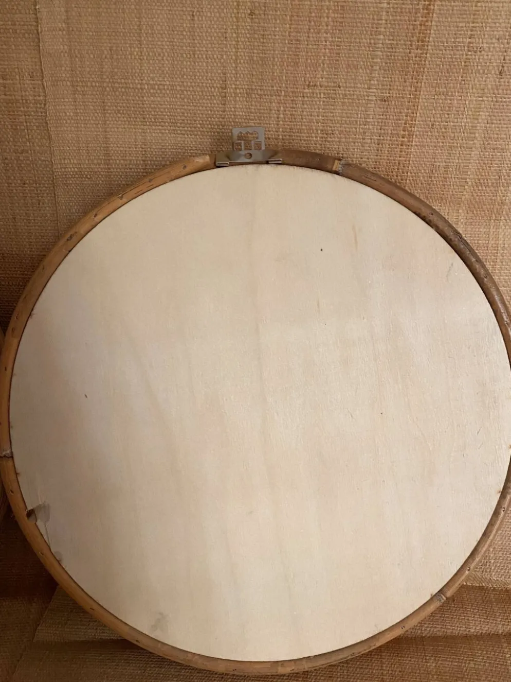 Duo miroirs rotin 30 cm