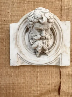Duo moulages ; têtes en plâtre