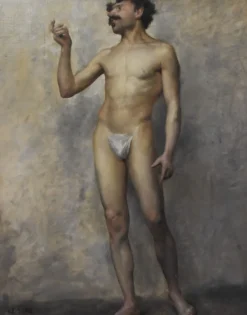 Edmond Suau (1871-1929) Une Académie, Huile Sur Toile Signée