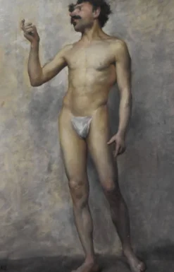 Edmond Suau (1871-1929) Une Académie, Huile Sur Toile Signée
