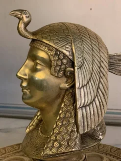 Encrier en bronze doré, égyptomanie