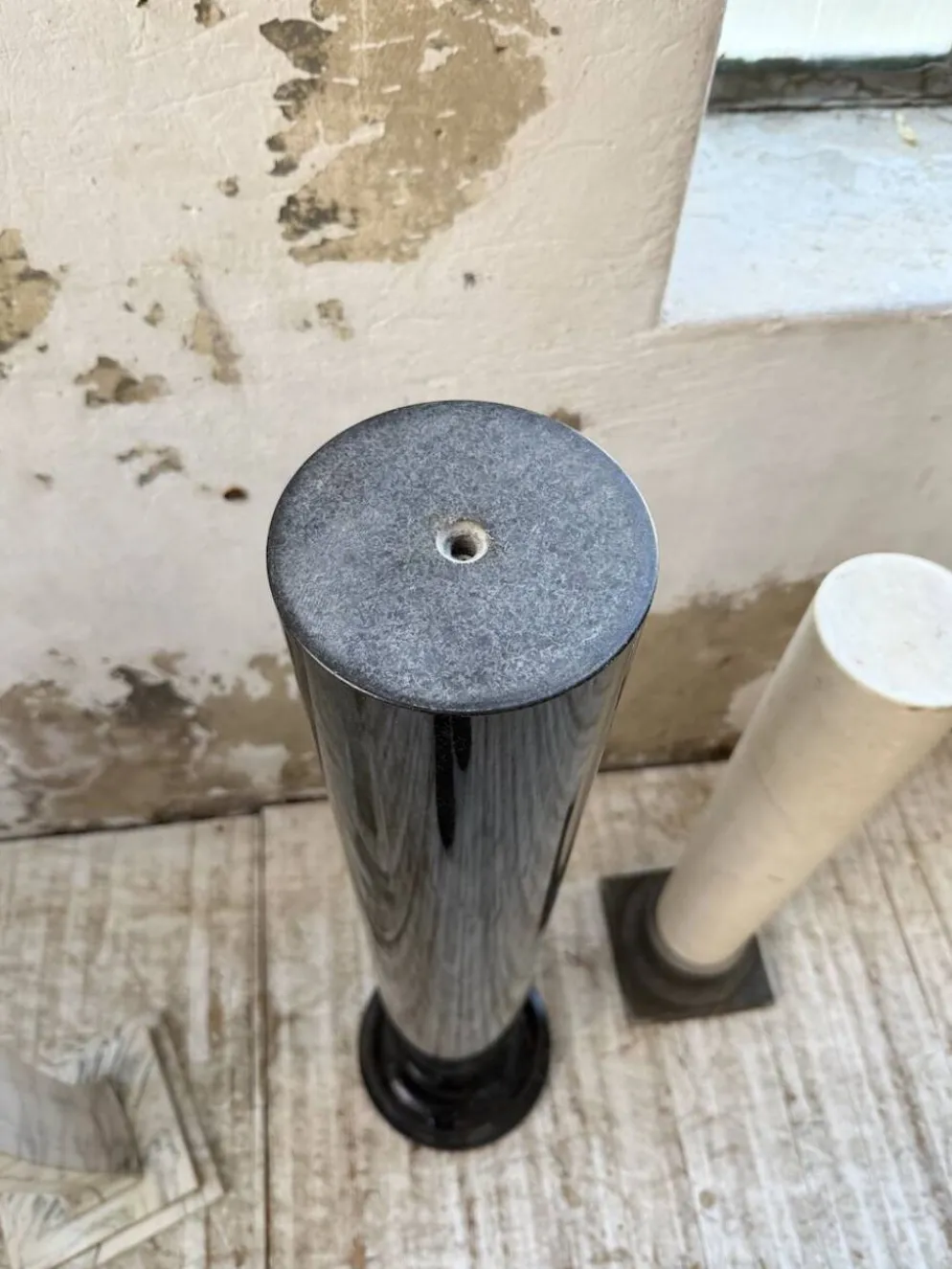 Ensemble 4 colonnes ou socles en marbre