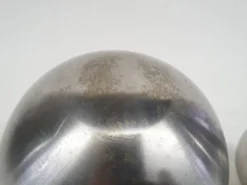 Ensemble de 3 boules décoratives en aluminium, années 1970