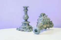Ensemble de 2 candélabres gothiques brutalistes