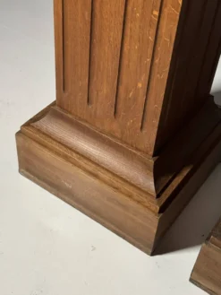 Ensemble de 2 colonnes en chêne massif
