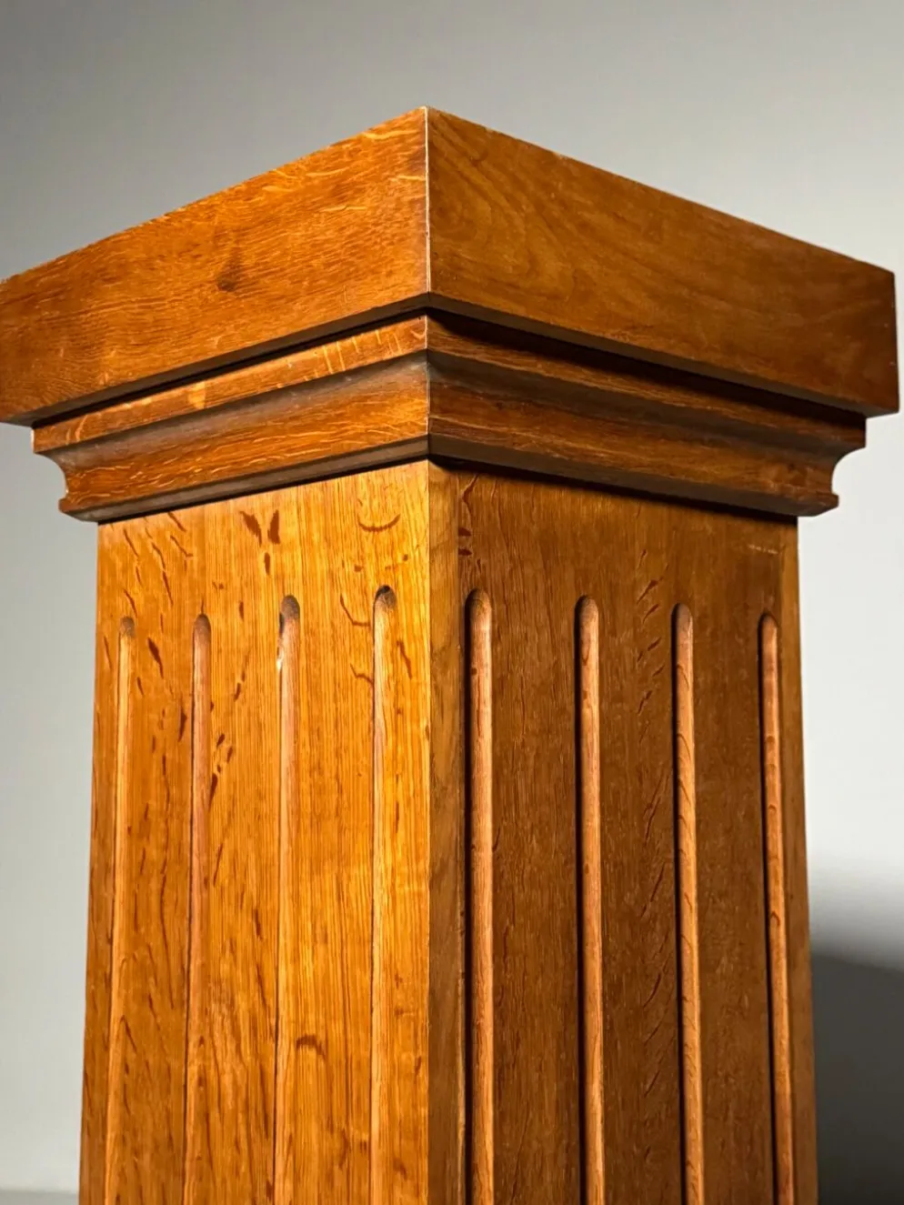 Ensemble de 2 colonnes en chêne massif