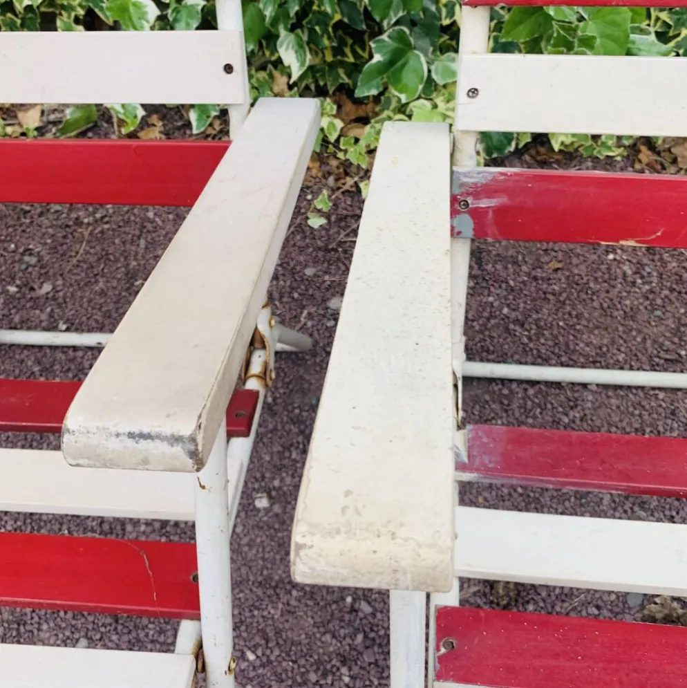 Ensemble de 3 fauteuils pliants de jardin