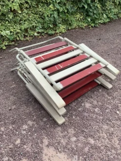 Ensemble de 3 fauteuils pliants de jardin