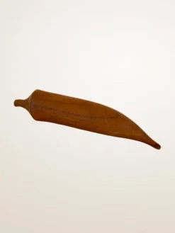 Ensemble de fruits décoratifs en bois sculpté