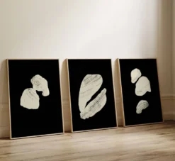 Ensemble de 3 impressions giclées abstraites, 50x70