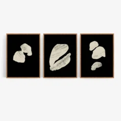 Ensemble de 3 impressions giclées abstraites, 50x70