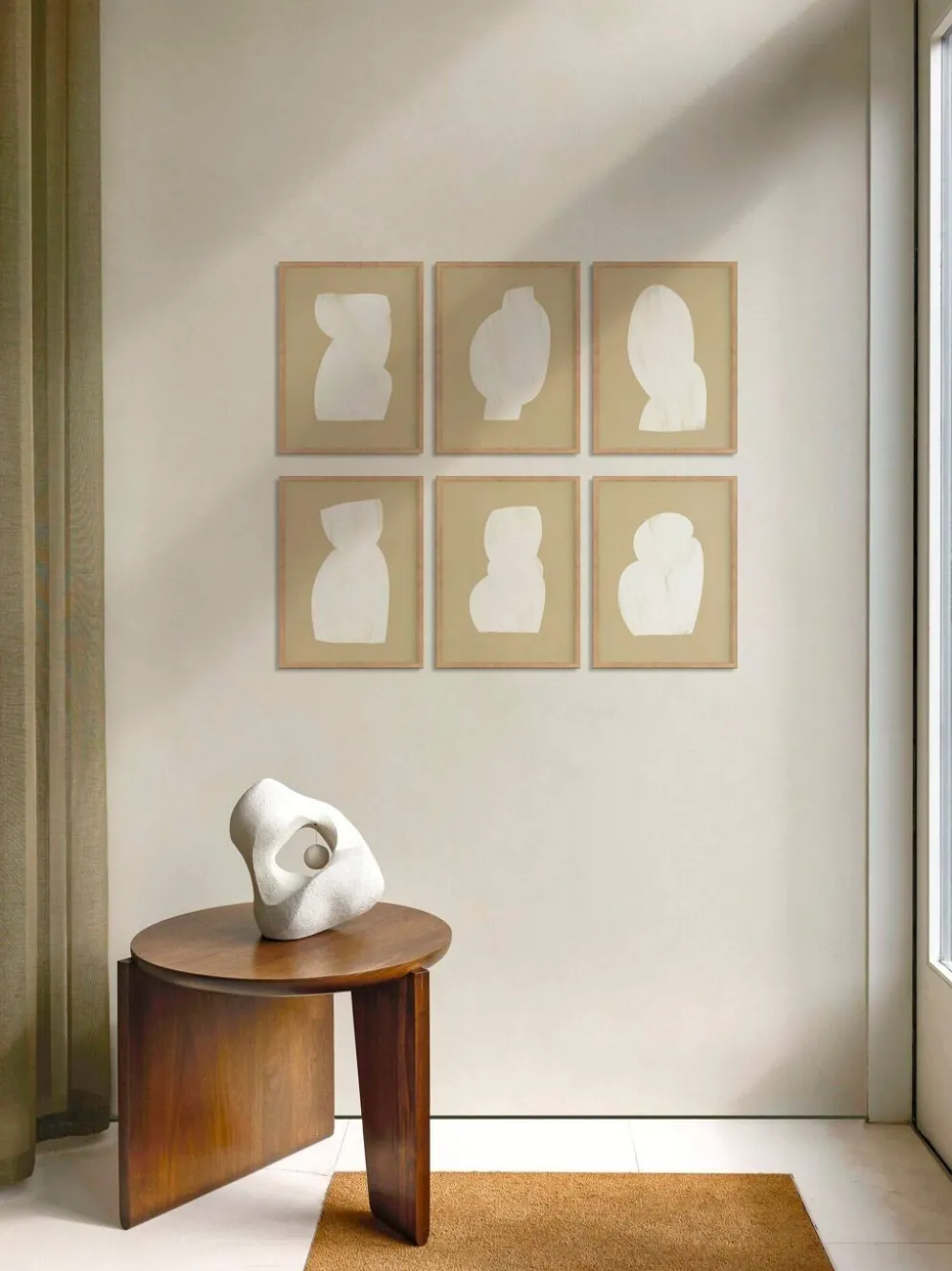 Ensemble de 6 impressions giclées abstraites, A4