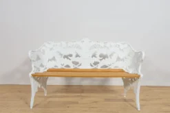 Ensemble de jardin de style victorien Coalbrookdale – Banc et deux fauteuils, Royaume-Uni, années 1950, ensemble de 3
