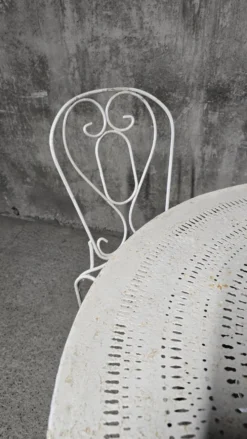 Ensemble de jardin en fer forgé, début du XXe siècle
