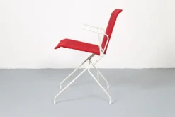 Ensemble de jardin vintage français des années 50 conçu par Raoul Guys (attribué) 3 chaises et une table.