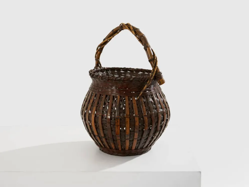 Ensemble de paniers Ikebana en bambou Maeda Chikubōsai periode Meiji