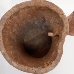 Ensemble de 2 pots en bois primitifs - fin du XIXe siècle
