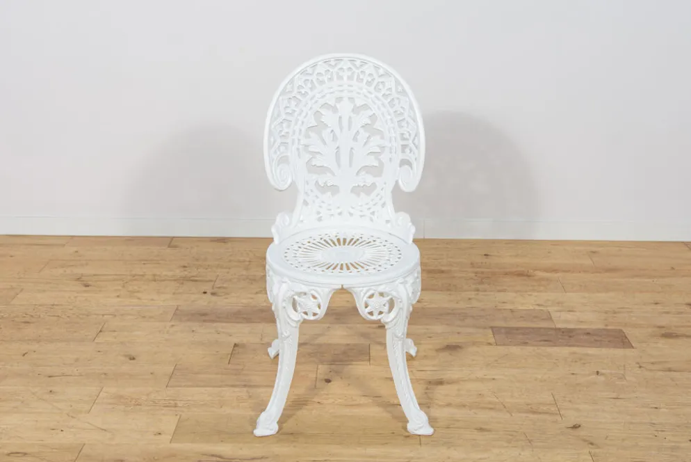 Ensemble de salle à manger de jardin en aluminium de style victorien, Royaume-Uni, années 1950