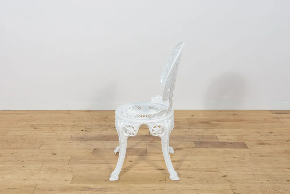 Ensemble de salle à manger de jardin en aluminium de style victorien, Royaume-Uni, années 1950