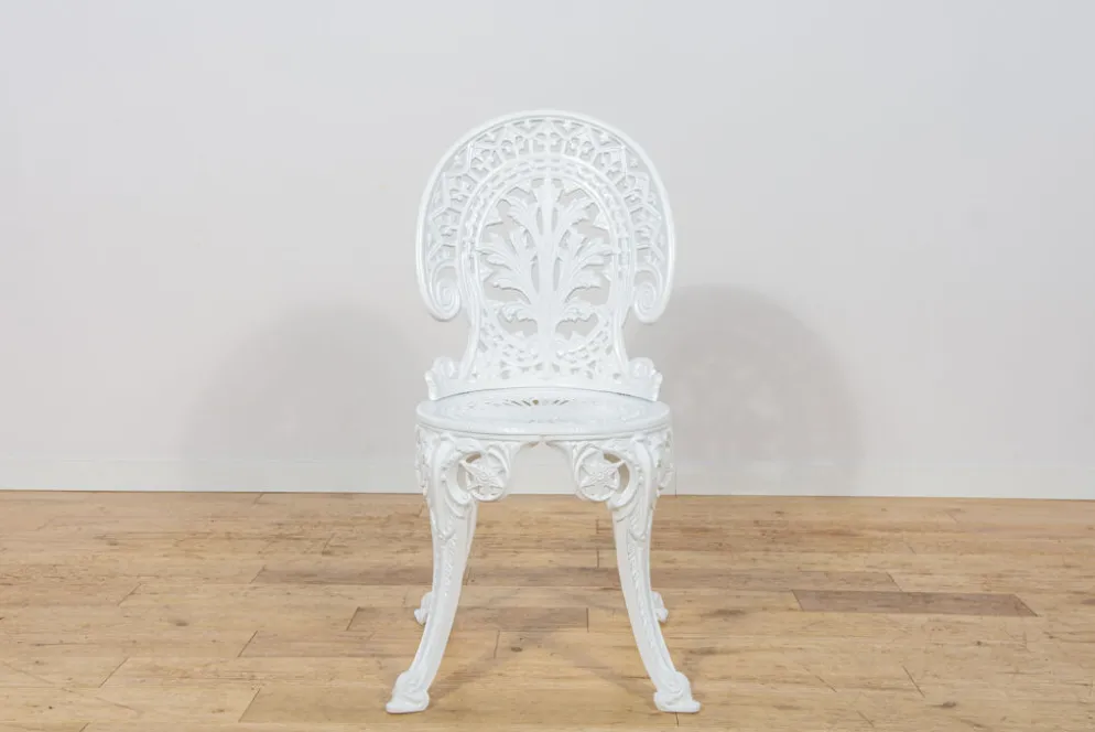 Ensemble de salle à manger de jardin en aluminium de style victorien, Royaume-Uni, années 1950