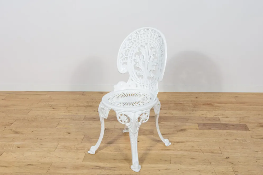 Ensemble de salle à manger de jardin en aluminium de style victorien, Royaume-Uni, années 1950