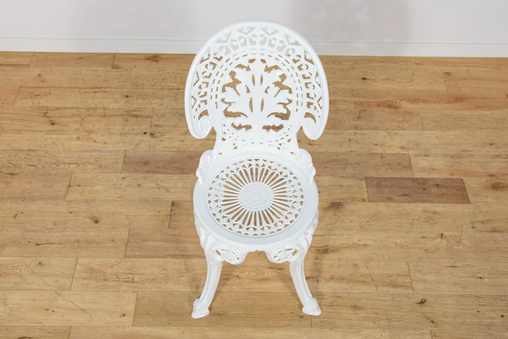 Ensemble de salle à manger de jardin en aluminium de style victorien, Royaume-Uni, années 1950