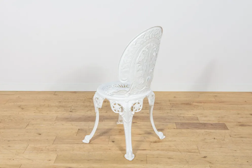 Ensemble de salle à manger de jardin en aluminium de style victorien, Royaume-Uni, années 1950
