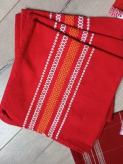 Ensemble de 9 serviettes de table vintage
