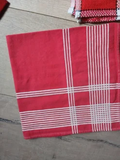 Ensemble de 9 serviettes de table vintage