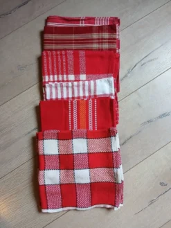 Ensemble de 9 serviettes de table vintage