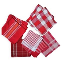 Ensemble de 9 serviettes de table vintage