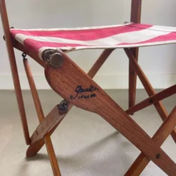 Ensemble de terrasse d'extérieur authentique français, 5 chaises et une table