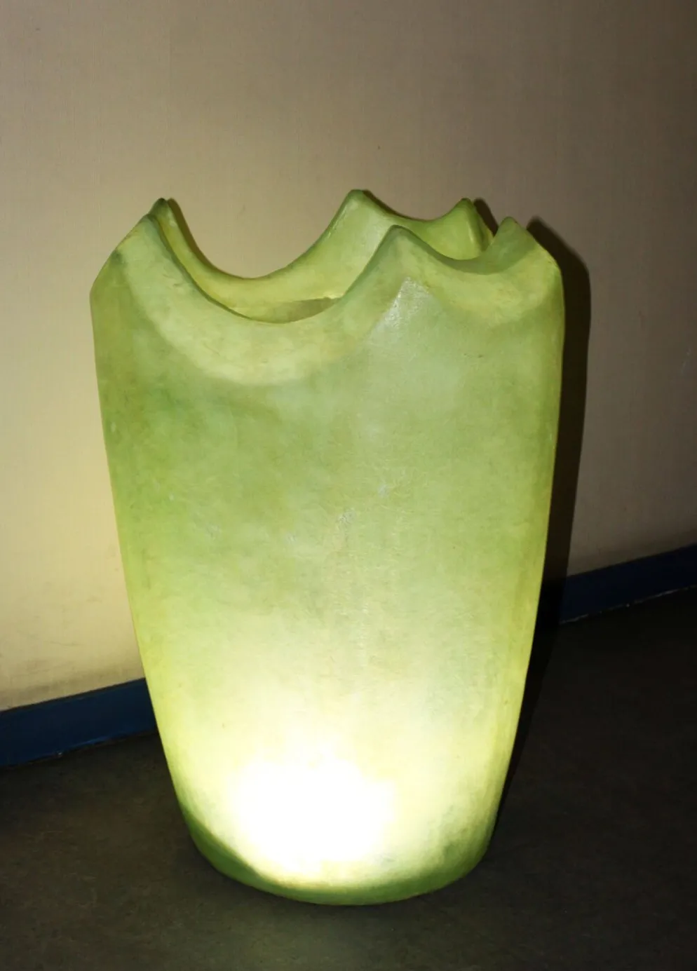 Ensemble de 3 vases géants sculpturaux – Fibre de verre – Pièce unique
