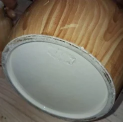 Ensemble en céramique Grandjean - Jourdan, Vallauris, décor « faux bois »