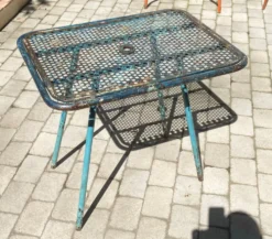 Ensemble René Malaval modèle Radar – table - 2 fauteuils – années 1950