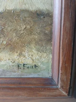 Ernest Faut (1879-1961) – Huile sur panneau signée E. Faut – Paysage r