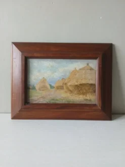 Ernest Faut (1879-1961) – Huile sur panneau signée E. Faut – Paysage r