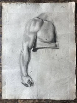 Etude antomique néo classique d’atelier fin 19e, Paris Montparnasse