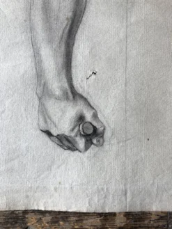 Etude antomique néo classique d’atelier fin 19e, Paris Montparnasse