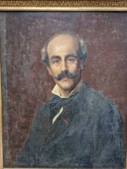 Eugène Girardet (1853-1907) - Huile sur toile - Portrait de Vidal - XIXe