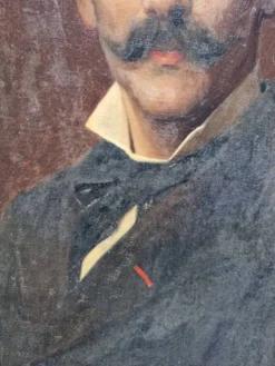 Eugène Girardet (1853-1907) - Huile sur toile - Portrait de Vidal - XIXe