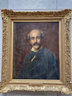 Eugène Girardet (1853-1907) - Huile sur toile - Portrait de Vidal - XIXe