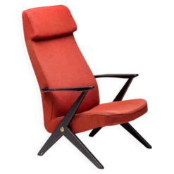 Fauteuil Bengt Ruda, Triva, hêtre laqué noir, 1950