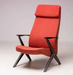 Fauteuil Bengt Ruda, Triva, hêtre laqué noir, 1950