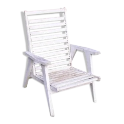 Fauteuil de jardin bois à pieds compas
